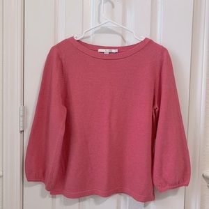 Boden cashmere and angora boatneck top. NWT size US10. Rose pink.